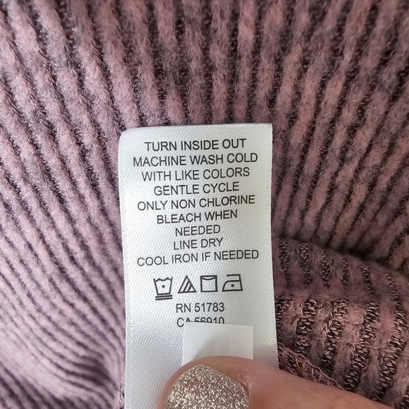 Maurices Top Womens Small Pink Shirt Ribbed Square Neck Flutter Sleeve Soft - Picture 12 of 12